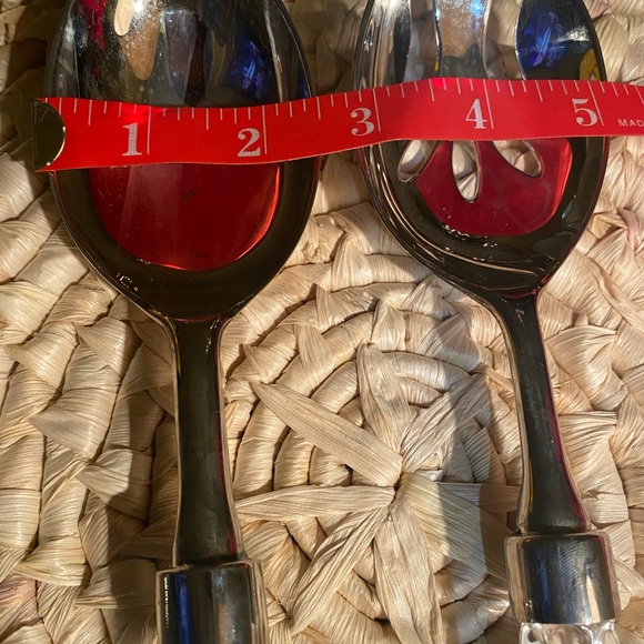 Shannon Crystal and Silver Serving Utensils 2 pc - Picture 4 of 10